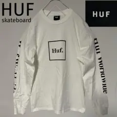 美品 HUF skateboard ハフ ビッグロゴ ロングスリーブ ロンT