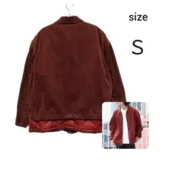 太畝コーデュロイ　キルティングダウン コーチジャケット