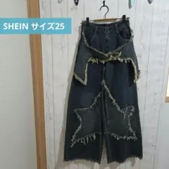 SHEIN サイズ25 星 デニム ブルー Mサイズ フリンジのサムネイル