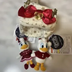 デイジー ドナルド ぬいぐるみチャーム クリスマス 2024 ディズニー