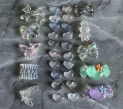 ネイルアート用パーツセット 30個＋おまけ付