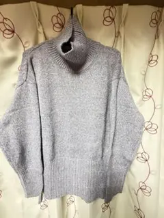 W CLOSET ハイネックニット 長袖 グレー M