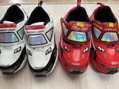 SHOCK LIGHT スニーカー 18.0cm ホワイトパトカー/レッド消防車