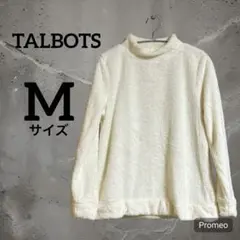 TALBOTS ホワイト長袖トップス M フリース