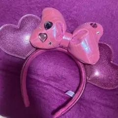 ミニー　パルパルーザ　カチューシャ　ディズニーランド　ピンク