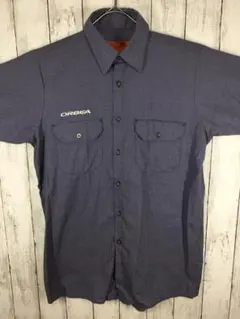 RED CAP 半袖ワークシャツ USA古着＊　ブルー　Mサイズ　M-3-18のサムネイル