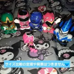 指人形 戦隊　ソフビ　& キーホルダー　6個セット　現状お渡し♡
