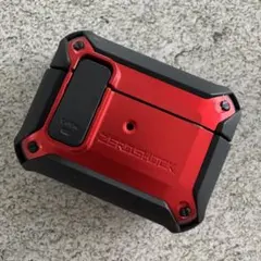 エレコム AirPods Pro 第2世代 ケース 衝撃吸収 ゼロショック 赤