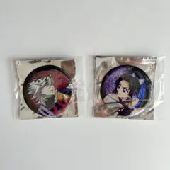 鬼滅の刃　無限城　ランダムグリッター缶バッジ　2点セット　童磨　胡蝶