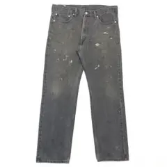 リーバイス 505 ブラックデニム ワイド バギー W36 7369