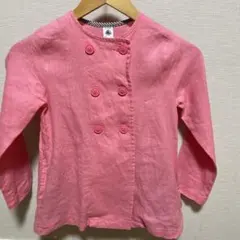 プチバトー　リネン素材カーディガン