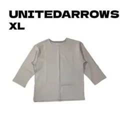 UNITED ARROWS 7分袖カットソー ライトグレー XL 古着のサムネイル