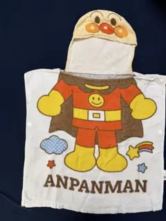 アンパンマン　フード付き　ポンチョタオル　バスタオル　スイムタオル
