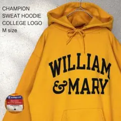 90S 古着 US古着 スウェット パーカー チャンピオン イエロー