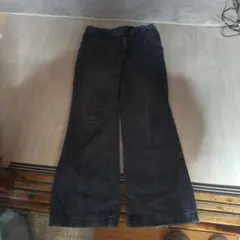 GU 人気のワイドレッグデニムパンツXL