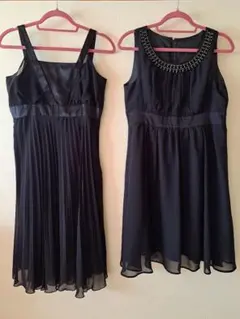 ブラックドレス·ワンピース 11号 2点セット 結婚式·パーティーなどに♪