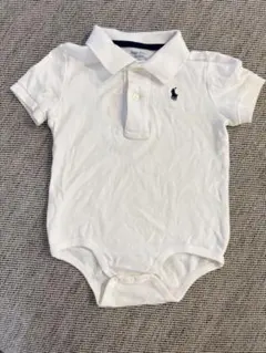 Ralph Lauren ホワイト ポロロンパース