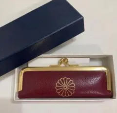 【新品】皇居限定本革 印鑑ケース ハンコ入 ワインレッド