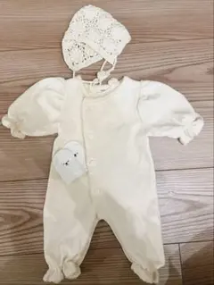 monbebeグローリーロンパース (ロングレッグ）　ボンネット付き