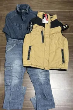 Field Core 4D超撥水ストレッチフィールド 上下セット+裏アルミベスト