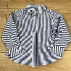 COMME CA ISM ストライプ 長袖シャツ キッズ 100cm