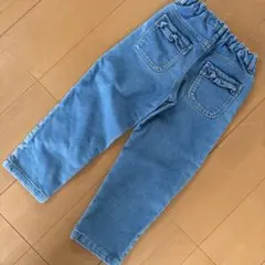 セラフ　ライトブルーデニムパンツ ウエストゴム　120