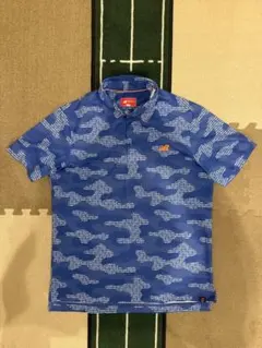 ニューバランスゴルフポロシャツメンズ半袖ストレッチ カモ柄 newbalanceのサムネイル