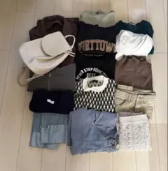 【15点】レディース服まとめ売り コーデ売り 秋冬 アウター バッグ 上下セット