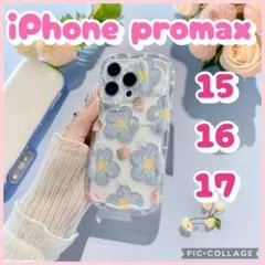 花柄 iPhoneケース フラワー クリア かわいい 韓国風 ProMax対応