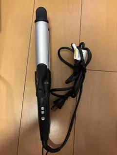 SALONIA カールヘアアイロン シルバー/ブラック