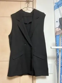 ブラックノースリーブジャケット