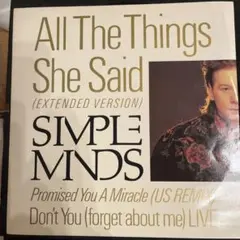 Simple Minds All The Things She Said