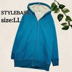 STYLEBASIC レディース フード付きフリース裏ボアジャケット LLサイズ