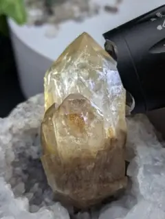 107g 【クンダリーニ・クォーツ】コンゴ産　天然シトリン　金運財運KHS2