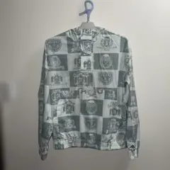 adidas チェック柄 フード付きシャツ　サイズＭ