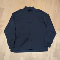 UNIQLO U モックネック 長袖 カットソー ブラック メンズL