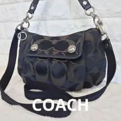 COACH POPPY signature shoulderbag 2way