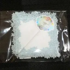 近沢レース スプレーローズ サックス タオルハンカチ