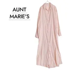 アントマリーズ インド綿 ロングシャツワンピース AUNT MARIE'Sのサムネイル