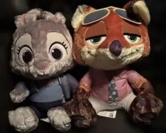 【新品・タグ付き】ズートピア2 スーパーラージ ぬいぐるみ ニック＆ジュディ