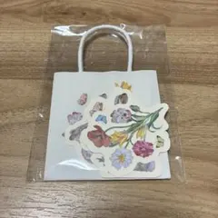 애프터눈 티 노벨티 페이퍼 백 x 1 메시지 카드 x 4 시트 세트