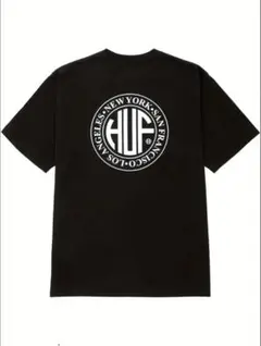 HUF ブラック Tシャツ ロゴプリント