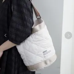 BROWNTHEATREPRODUCTS キルティングバケットショルダーバッグ