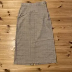 GU ジーユー　レディース　チェックタイトスカート