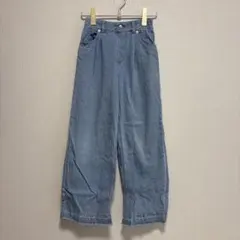 【150cm】GLOBAL WORK ワイドデニムパンツのサムネイル