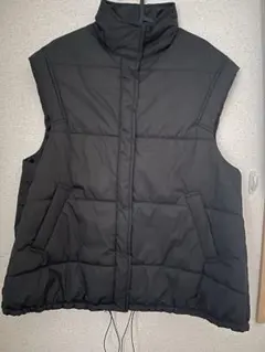 AZUL by moussy ブラックダウンベスト　黒