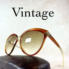 モ*コ様 60s~70s　ビンテージサングラス　ブラウンレンズ・フレーム　グラデのサムネイル