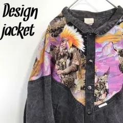 ヴィンテージ 古着 希少 デザインジャケット ネイティブ ウエスタンコア