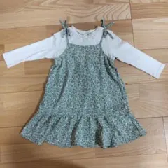 90 après les cours 花柄ワンピース