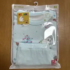 UNIQLO MOOMIN ベビーパジャマ 80cm ライトブルーのサムネイル